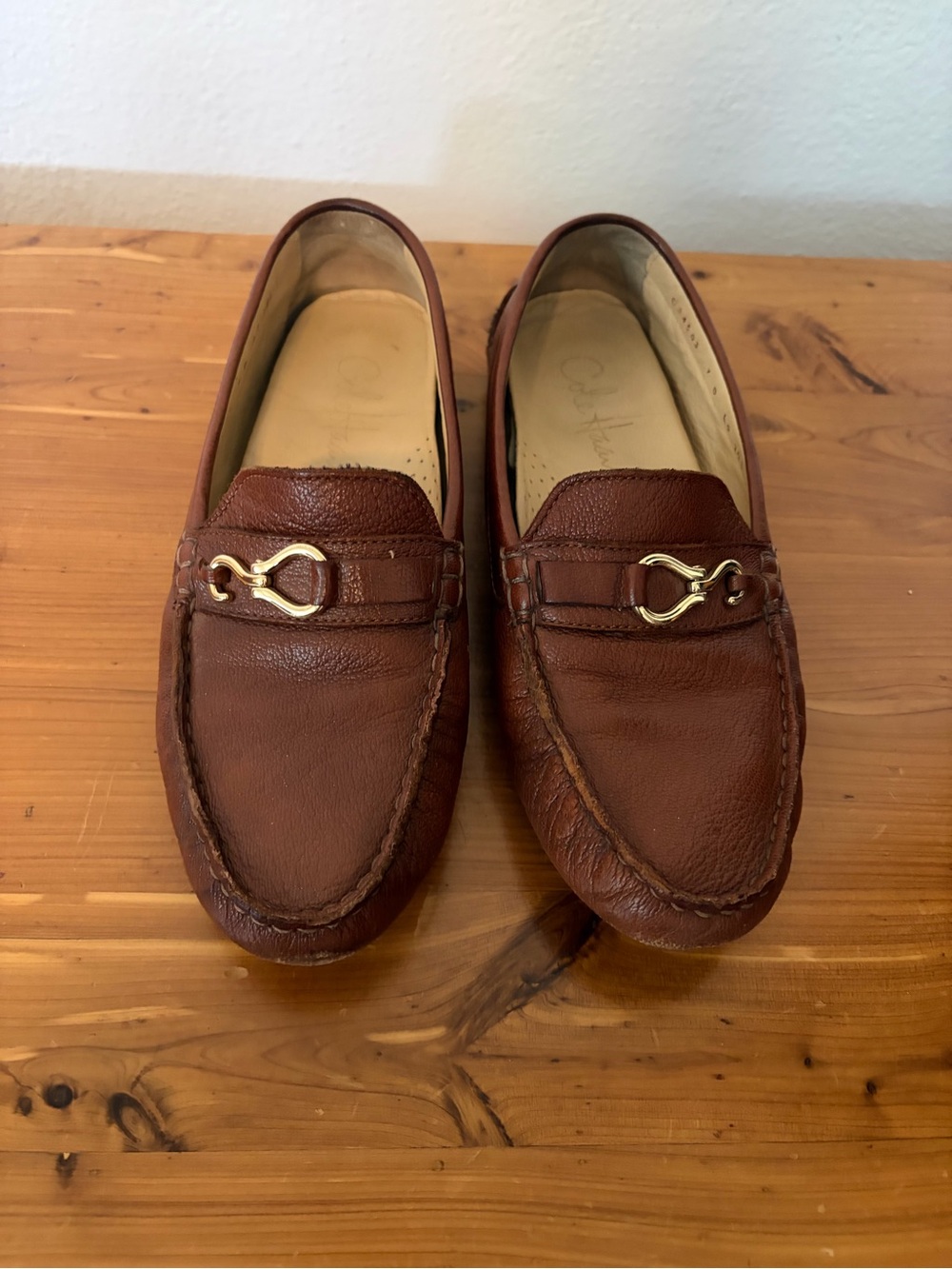 Cole Hahn Brown Leather Driving Loafers